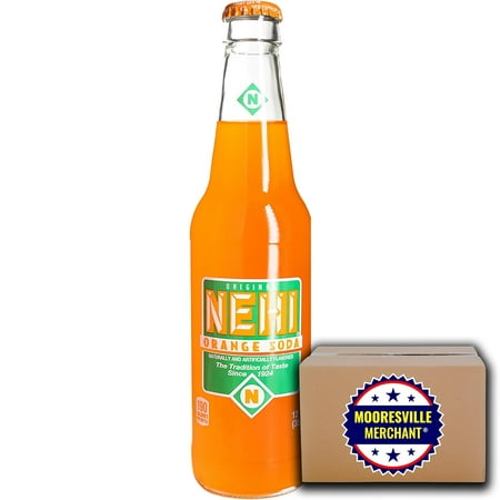 Nehi Orange Soda  12 Fl Oz  6 Glass Bottles with Decal