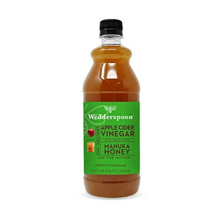 Wedderspoon Apple Cider Vinegar with Monofloral Manuka Honey & the Mother  25 Fl Oz
