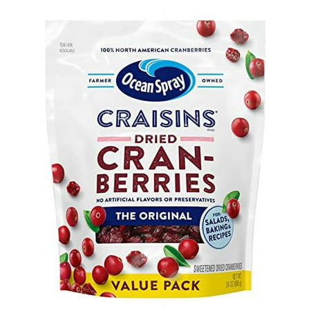 Ocean Spray Craisins Dried Cranberries  Original  24 Ounce