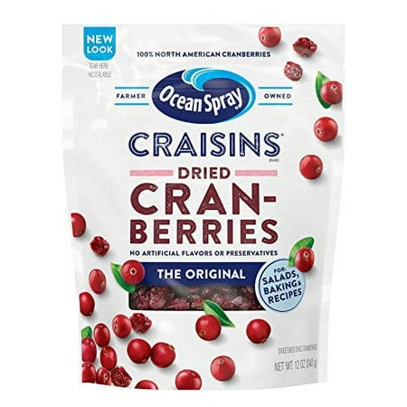 Ocean Spray Craisins Dried Cranberries  Original  12 Ounce (Pack of 12)