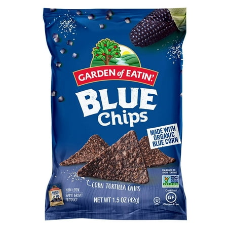 Tortilla Chips  Blue Corn  Sea Salt  1.5 Oz. (Pack of 24) (Packaging May Vary)