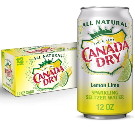 Lemon Lime Sparkling Seltzer Water  12 Fl Oz Cans  12 Count