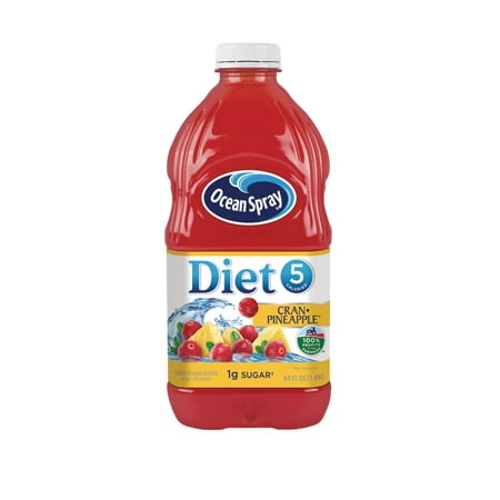 Diet Cranberry Pineapple Juice Drink  64 FL Oz Bottle (Pack of 8)