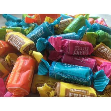 Tootsie Roll Midgees Assorted Fruit Chews THREE POUNDS Bulk Candy FREE SHIPPING