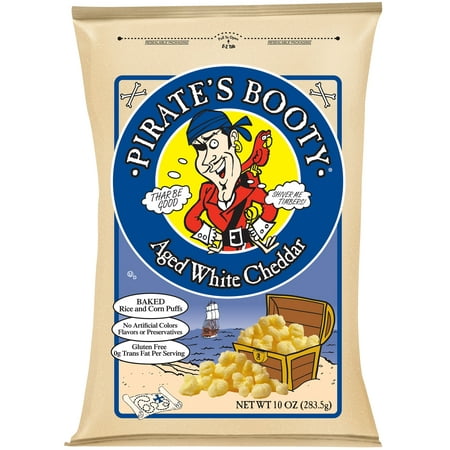 Pirate S Booty Aged White Cheddar Cheese Puffs  10 Ounce  6 per Case