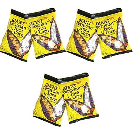 TJ Giant Peruvian Inca Corn Salted Crunchy Snack 8 Oz - Pack of 4