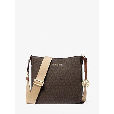 Michael Kors Brown Canvas Crossbody Bag