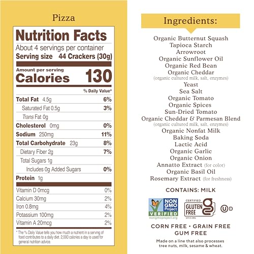 Simple Mills, Pop Mmms™, Baked Snack Crackers, Pizza, 4 Oz (113 G) thumbnail