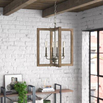Steelside    Darcy 4 - Light Lantern Rectangle Chandelier Metal | Wayfair 688CF561-4742-45F5-A2AB-F8FD2410BE3F