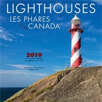 BrownTrout – Calendrier Mural Carré 2019, Phares Du Canada, Bilingue, 12 Po X 12 Po (9781525602504) | BrownTrout Publishers