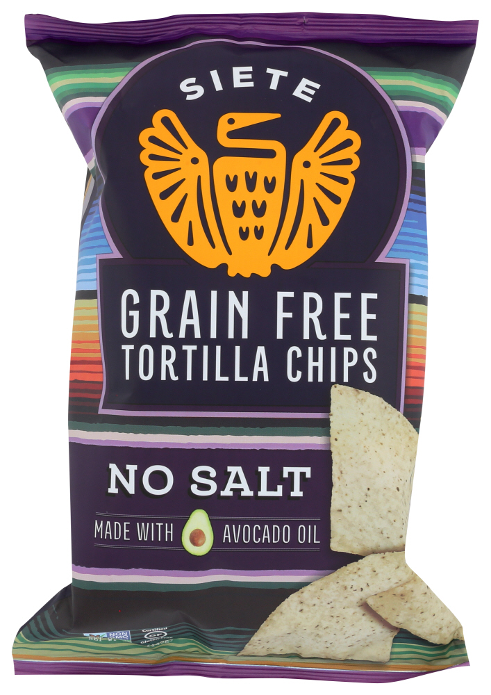 Siete No Salt Grain Free Tortilla Chips 5 Oz