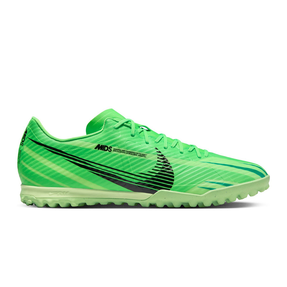Nike Zoom Mercurial Vapor 15 Academy MDS TF Turf Soccer Shoes Green Strike/Black/Stadium Green-10