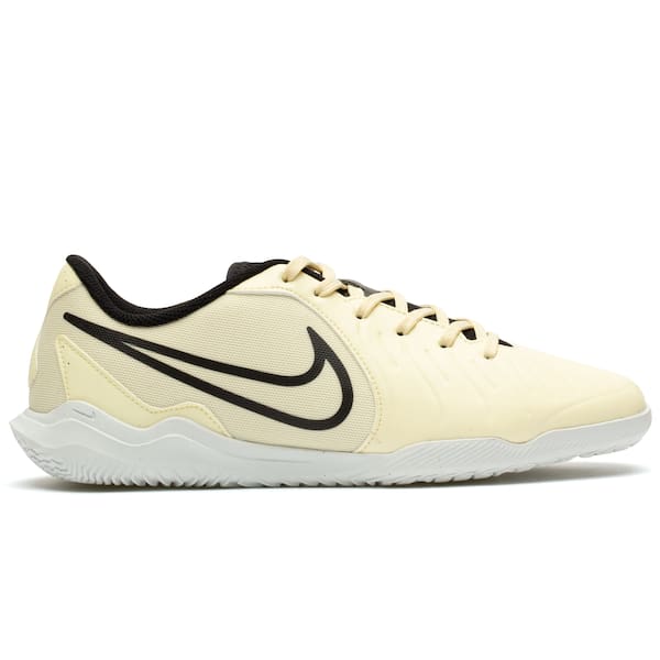 Nike Tiempo Legend 10 Club IC Indoor Soccer Shoe Lemonade/Black/Metallic Gold Coin-7.5