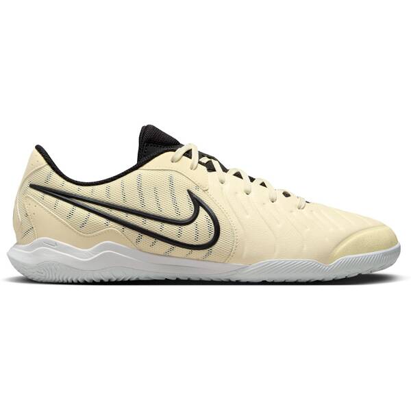 Nike Tiempo Legend 10 Academy IC Indoor Soccer Shoe Lemonade/Black/Metallic Gold Coin-7.5