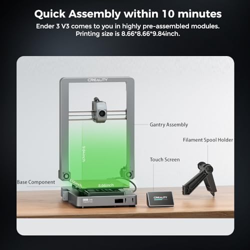 Creality Ender-3 V3 FDM 3D Printer Typical Printing Speed 300mm/s - Build Size 220 X 220 X 240mm Max 600mm/S [1001020548] thumbnail