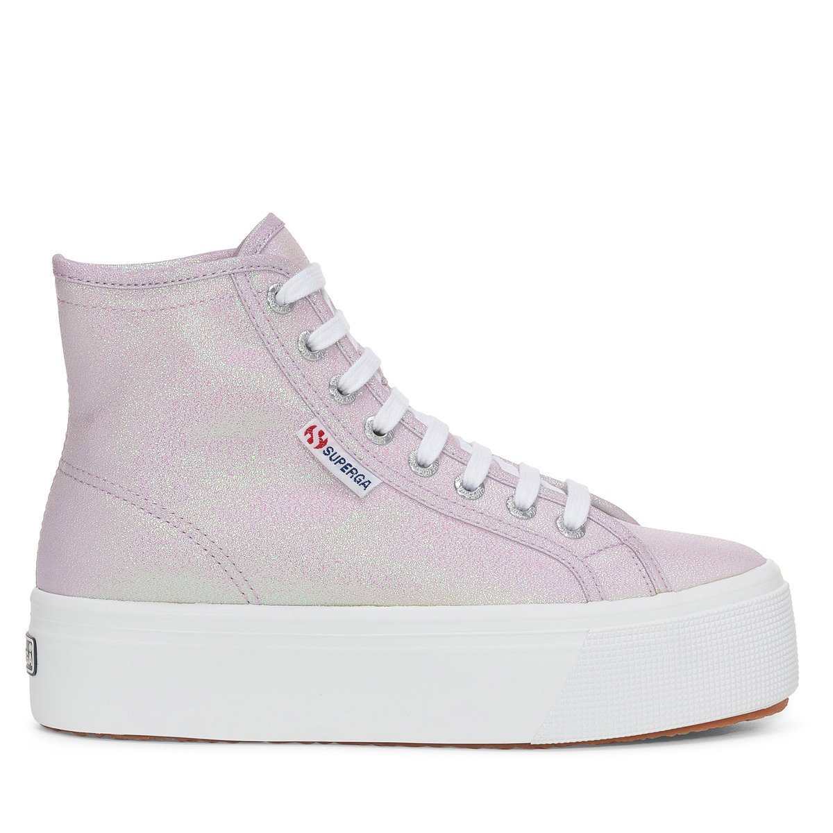 Superga 2708 Hi Top Lame - Pastel Lilla Iridescent - Female