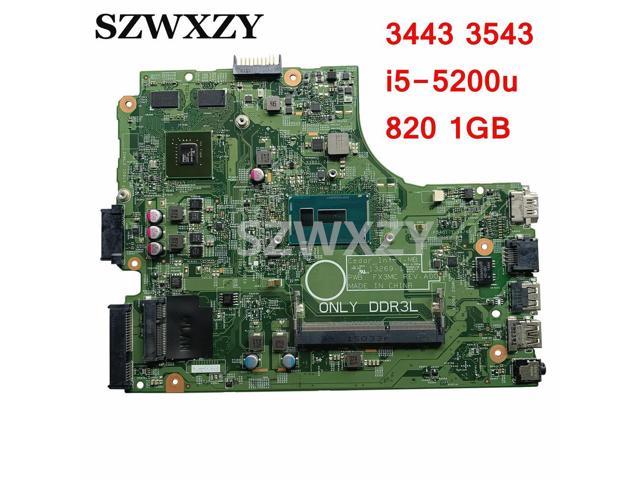 06F3DW for Inspiron 3443 3543 Laptop Motherboard CN-06F3DW 6F3DW with SR23Y I5-5200u 820 1GB GPU DDR3L