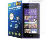 6x HTC Windows Phone 8X 6990 Clear LCD Screen Protector Guard Shield Cover Film