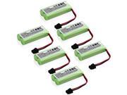 6x Battery for Uniden BT-1021 BT-1016 BT-1025 BT-1008S WITH43-269 WX12077 DCX200