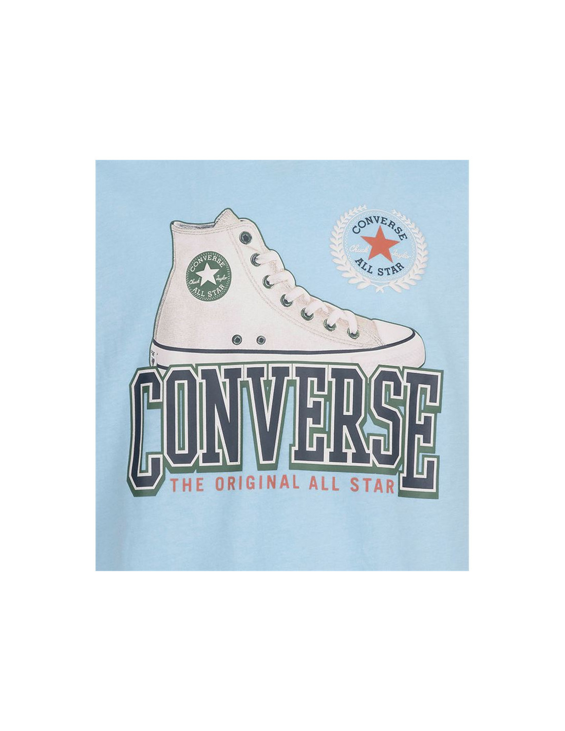 Converse Big Boys Crew Neck Short Sleeve Graphic T-Shirt, X-large (18-20), Blue thumbnail