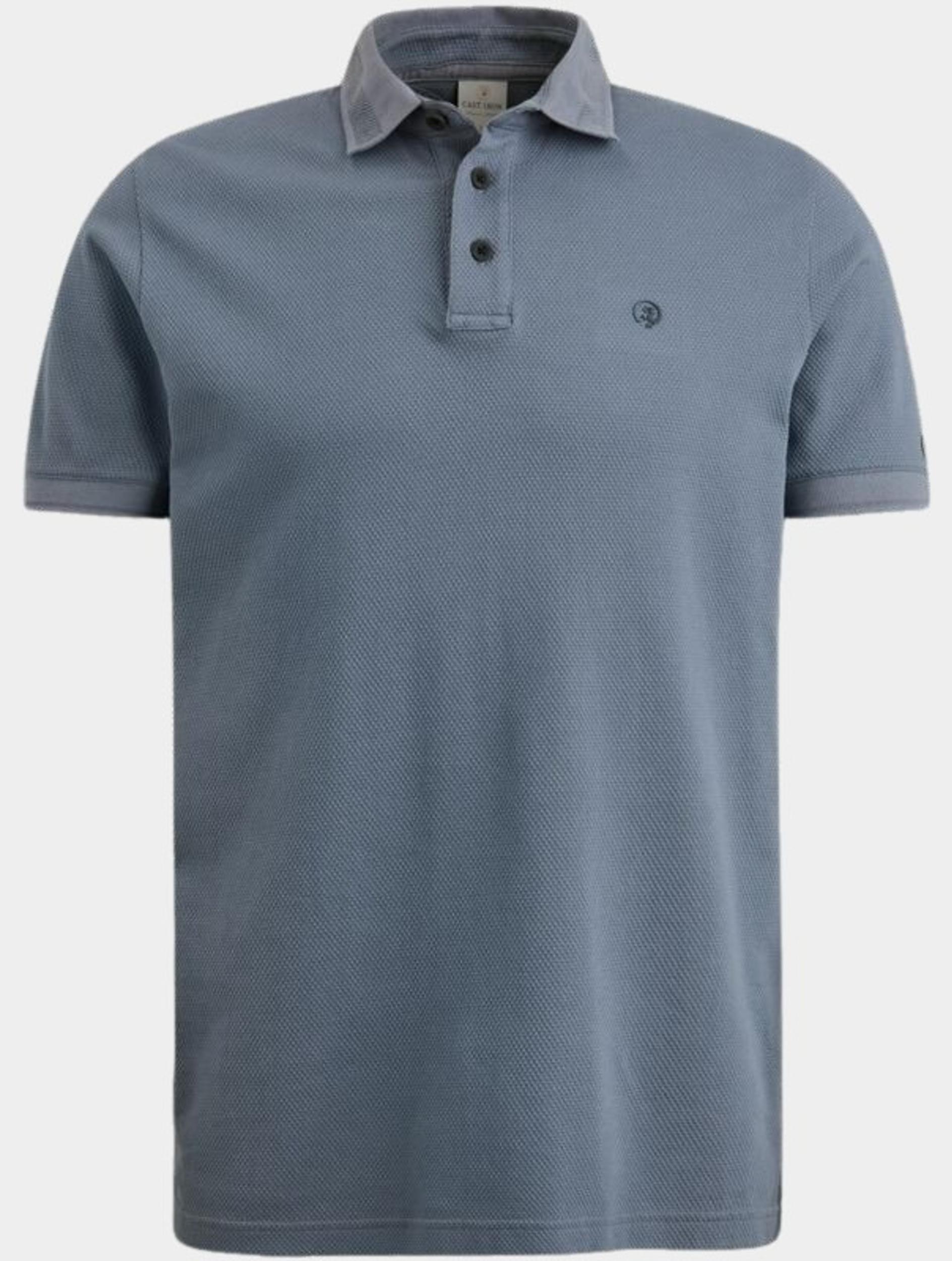 Cast Iron Polo Korte Mouw Blauw Short Sleeve Polo Popcorn CPSS2403862/5105