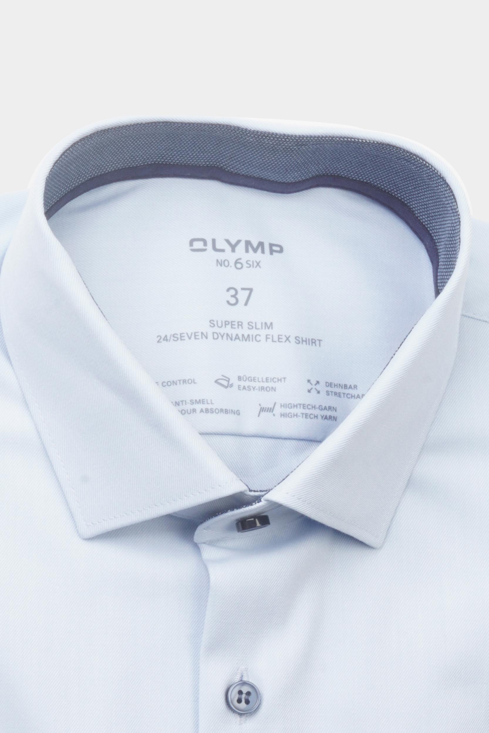 Olymp Business Hemd Lange Mouw Blauw 2554/54 Hemden 255454/11 thumbnail