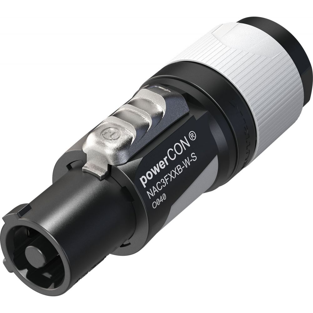Neutrik® NAC3FXXB-W-S Powercon Connector Cable 6-12mm
