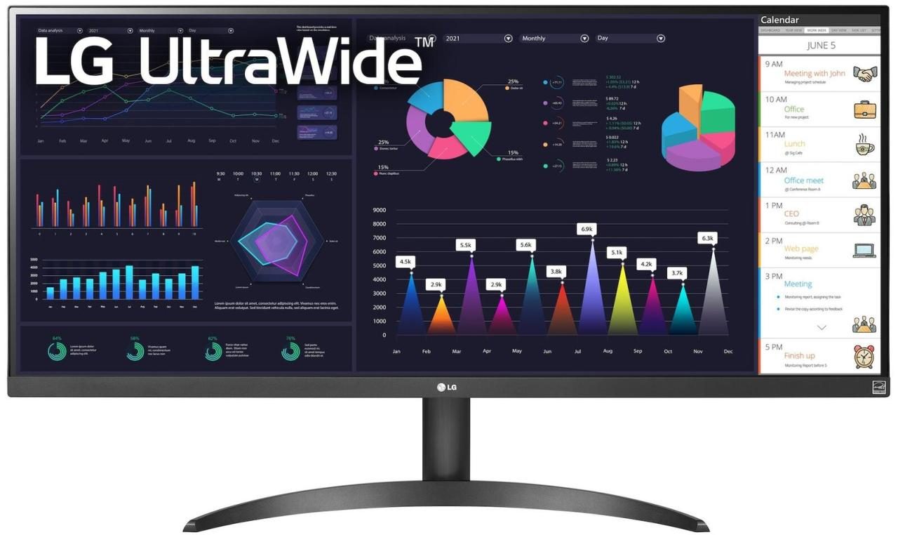 LG 34WQ500-B Computer Monitor 86.4 Cm (34