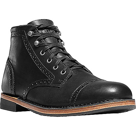 Men's Danner Jack II Brogue Ankle Boot Black Full Grain Leather