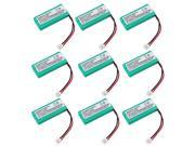 9x 2.4Volt 800mAh Phone Battery for Sony 6030 6031 6032 6041 6042 6043 6051 8300