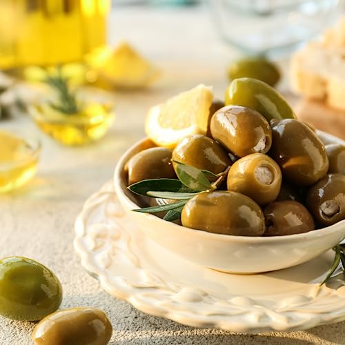 Sanniti Truffle Cheese Stuffed Greek Olives, Net Weight 16 Oz - Drained Weight 10 Oz (Pack of 2) thumbnail