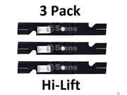 3 Pack Stens 355-177 Hi-Lift Blade for Exmark 116-5499-S 109-9393-S 109-6463-S. Qty: 3 Stens.