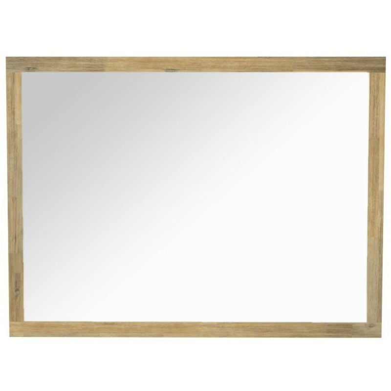 Miroir De Salle De Bain Rectangulaire En Bois 120 Cm - Paris - Bois Clair