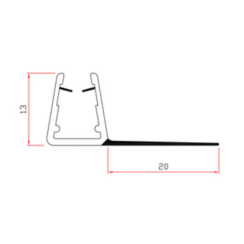 10 X Joint Pour Cabine De Douche Mt.2 Mod.404/20