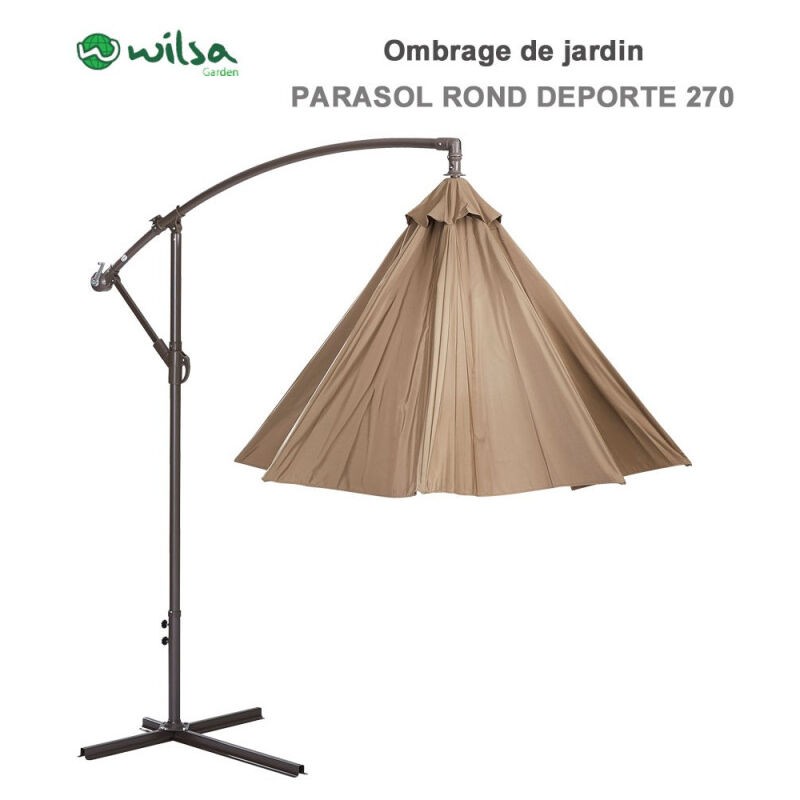 Parasol Rond Déporté 270 Cm Wilsa Garden