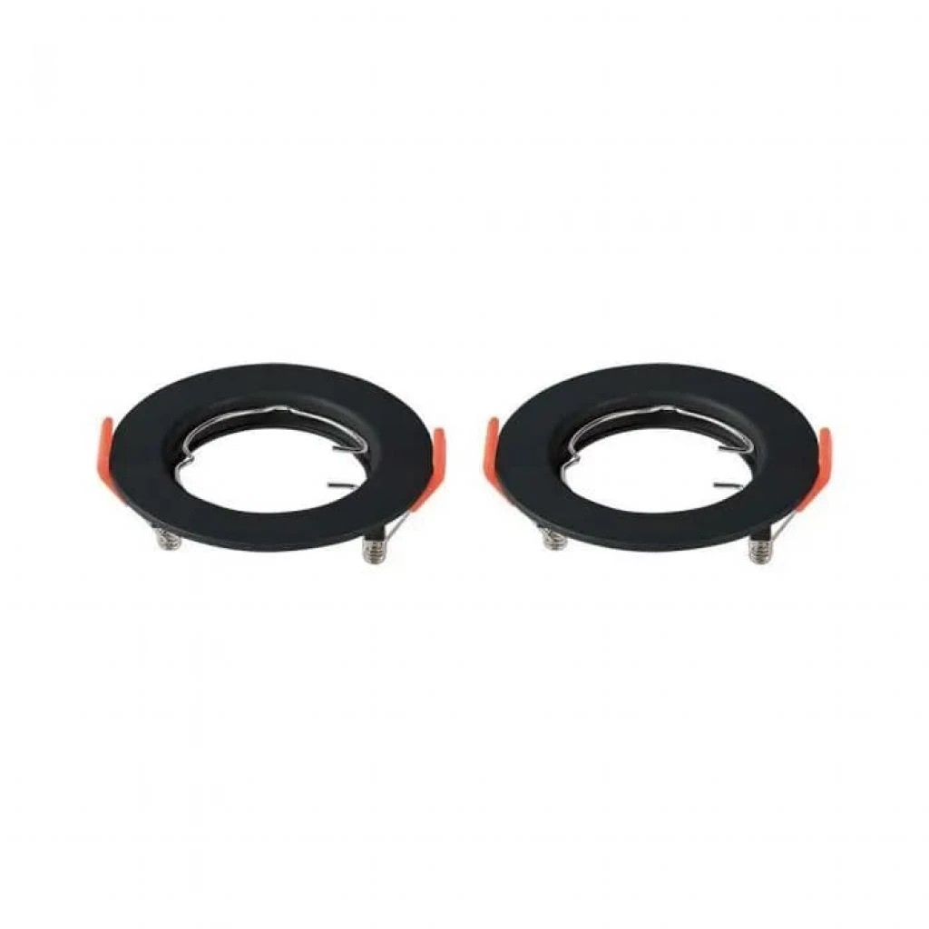 V-tac - Support De Spot Encastré GU10 LED Rond 2 Couleur Noir