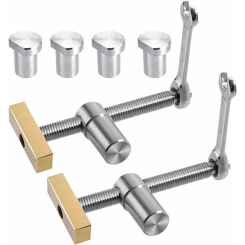 Lot De 2 Pinces De Serrage Rapides Pour établi De Table Avec 4 Chiens De Banc Pour Trou De 20 Mm, butée D'établi De Positionnement à Faire Soi-mê