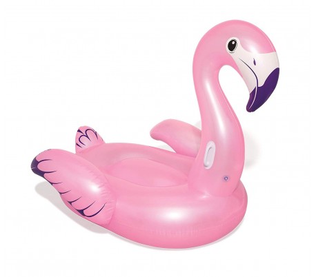 41119 Colchoneta Inflable Gigante Forma De Luxury Flamenco BESTWAY 173 X 170 Cm