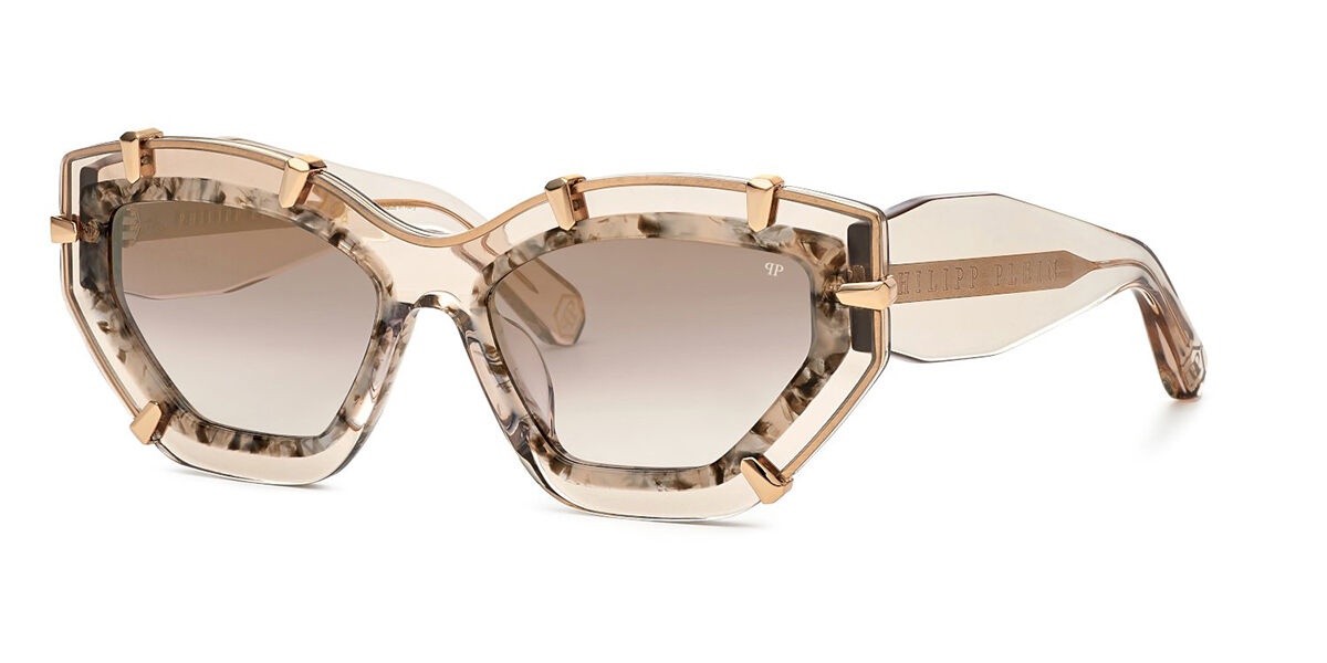 Philipp Plein SPP099V 7T1G Women’s Sunglasses Brown Size 55