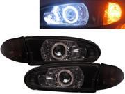 COLT MK7 93-95 2D Glass CCFL Bi-Projector HID Headlight Black for PLYMOUTH LHD
