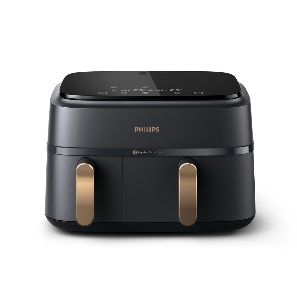 Philips Series 3000 NA352-00 Air Fryer with 2 Drawers - Black, 9L thumbnail