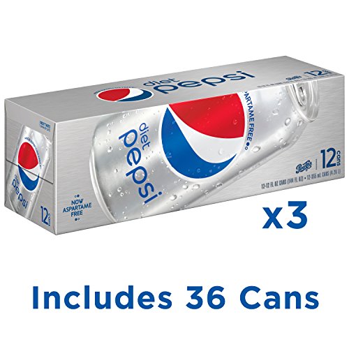 Diet Pepsi Soda, Fridge Pack Bundle, 12 Fl Oz, 36 Cans thumbnail