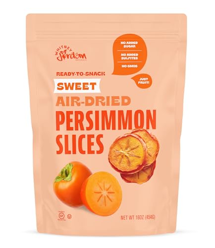 Whitney Jordan Naturals Sweet Air-Dried Persimmon Slices  16 Ounce