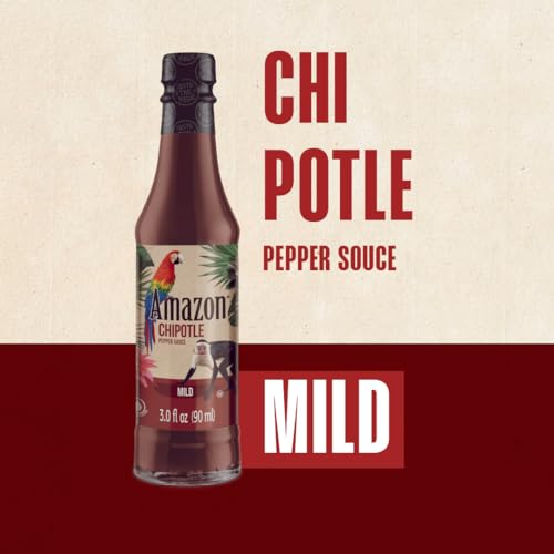Amazon Pepper Sauce Gift Pack - 4 Hot Sauce Bottles with Habanero Sauce  Chipotle Sauce  Green Amazon Sauce and Mango Hot Sauce! (1 Pack of 3 Fl. Oz.  thumbnail
