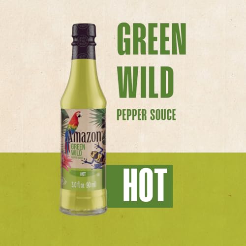 Amazon Pepper Sauce Gift Pack - 4 Hot Sauce Bottles with Habanero Sauce  Chipotle Sauce  Green Amazon Sauce and Mango Hot Sauce! (1 Pack of 3 Fl. Oz.  thumbnail
