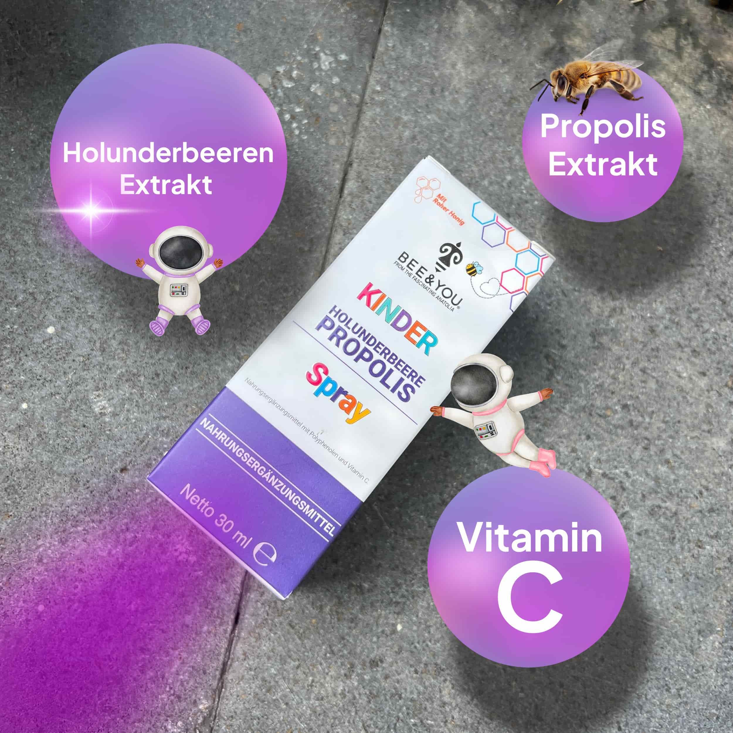 Bee&You Kinder Holunderbeere Propolis Spray thumbnail