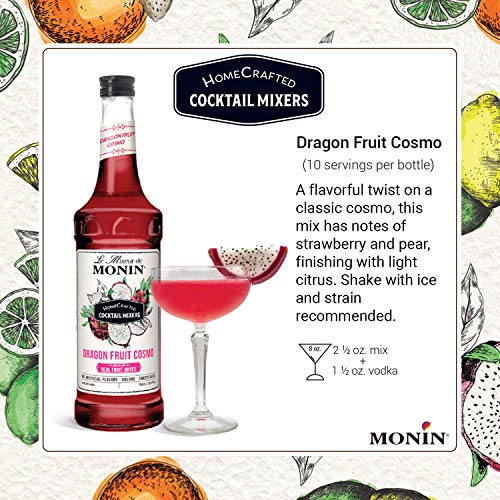 Monin - HomeCrafted Cocktail Mixers, Ready-to-Use Drink Mix, DIY Cocktail Variety Pack, Made with Real Fruit Juice, Just Add Alcohol (Mai Tai, Margari thumbnail