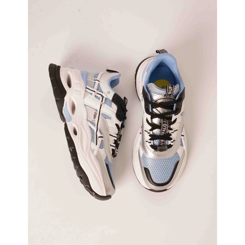 Buffalo, Sneakers, Female, Multicolor, Size: 6 US Triplet Hollow Light Blue Sneakers thumbnail