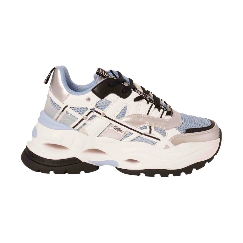 Buffalo, Sneakers, Female, Multicolor, Size: 9 US Triplet Hollow Light Blue Sneakers