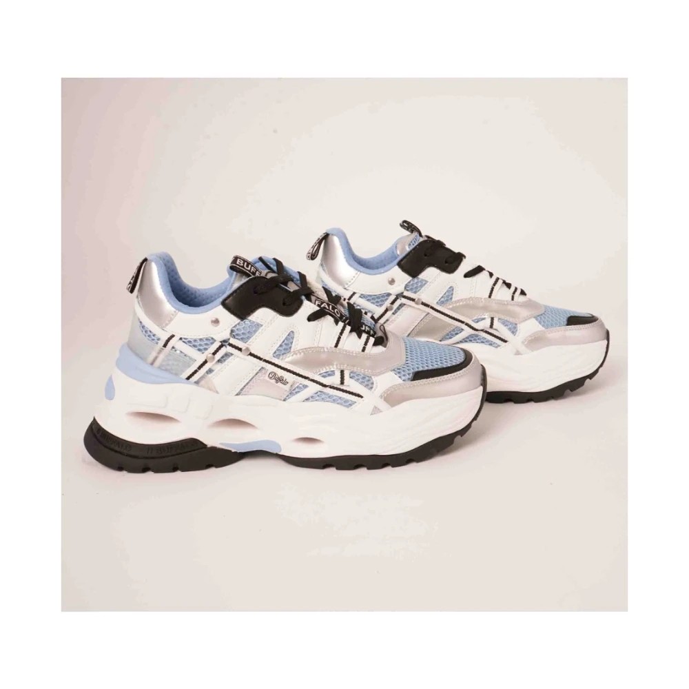 Buffalo, Sneakers, Female, Multicolor, Size: 9 US Triplet Hollow Light Blue Sneakers thumbnail
